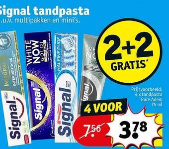 Kruidvat Signal tandpasta aanbieding
