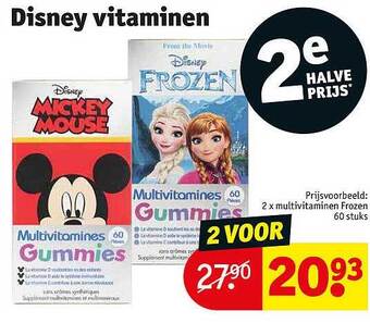 Kruidvat Disney vitaminen aanbieding