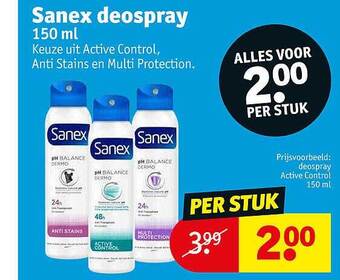 Kruidvat Sanex deospray aanbieding