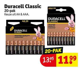 Kruidvat Duracell classic aanbieding