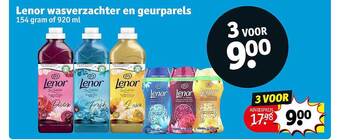 Kruidvat Lenor wasverzachter en geurparels aanbieding
