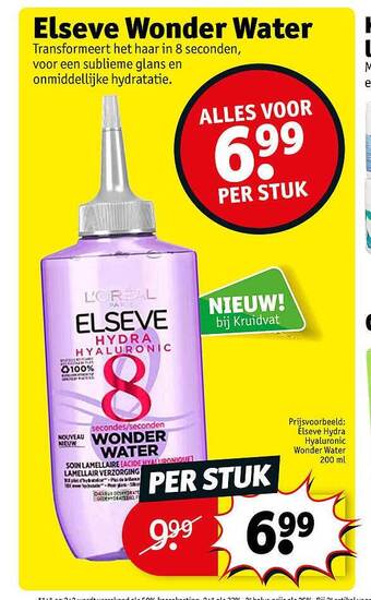 Kruidvat Elseve wonder water aanbieding