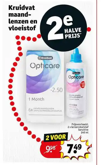 Kruidvat Kruidvat maandlenzen en vloeistof aanbieding