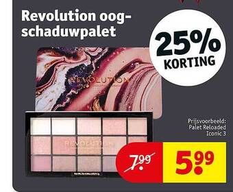 Kruidvat Revolution oogschaduwpalet aanbieding