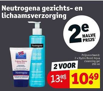 Kruidvat Neutrogena gezichts- en lichaamsverzorging aanbieding