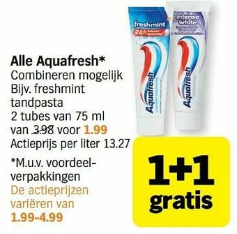 Aquafresh freshmint tandpasta
