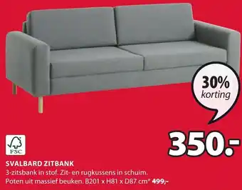 Jysk Svalbard Zitbank B201xH81XD87cm aanbieding