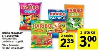 Albert Heijn Haribo en maoam aanbieding