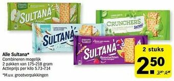 Albert Heijn Alle sultana aanbieding