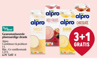 Delhaize Gearomatiseerde plantaardige drank aanbieding