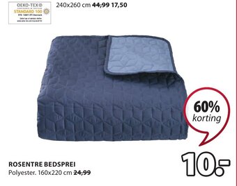 Jysk Rosentre Bedsprei 160x220cm aanbieding
