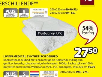 Jysk Living Medical Synthetisch Dekbed aanbieding