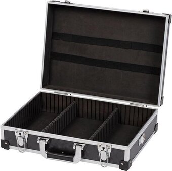 Bol.com Kreator krt640101b gereedschapskoffer - 420 x 300 x 125 mm - zwart - (geleverd zonder gereedschap) aanbieding