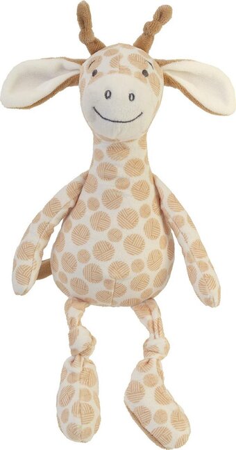 Bol.com Happy horse giraf gessy knuffel 28cm - beige - baby knuffel aanbieding