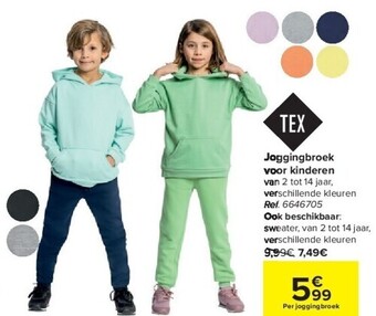 Carrefour Joggingbroek voor kinderen aanbieding