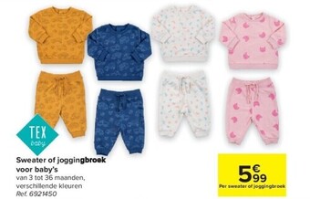 Carrefour Sweater of joggingbroek voor baby’s aanbieding
