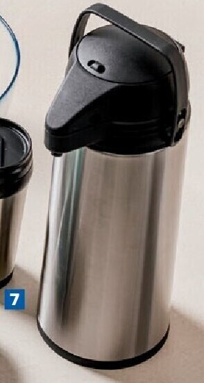Inox thermoskan met pomp