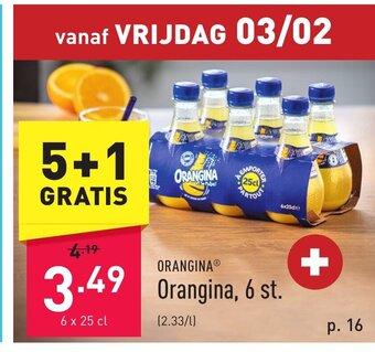 ALDI Orangina 25cl 5 + 1 gratis aanbieding