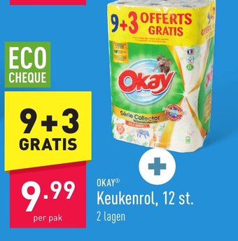 Okay keukenrol per pak 9 +3 gratis