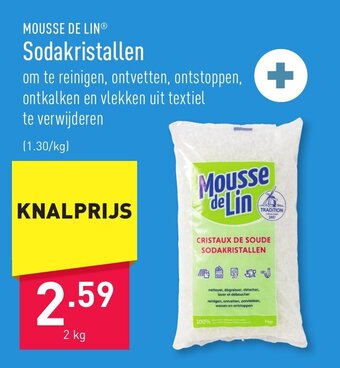 ALDI Mousse de lin sodakristallen aanbieding