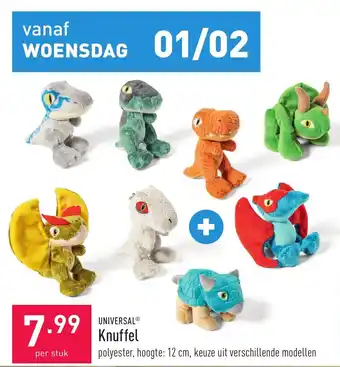 ALDI Universal knuffel per stuk aanbieding