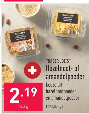 ALDI Trader joe's hazelnoot of amandelpoeder 125g aanbieding