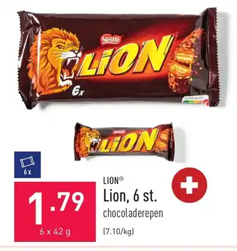 Lion chocoladerepen 6 x 42g