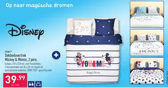 ALDI Disney dekbedovertrek mickey & minnie per stuk aanbieding