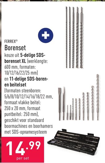 ALDI Ferrex borenset per set aanbieding