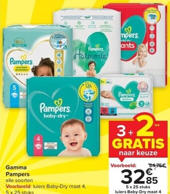 Carrefour Gamma pampers aanbieding