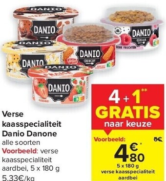Carrefour Verse kaasspecialiteit danio danone aanbieding
