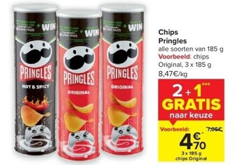 Carrefour Chips pringles aanbieding