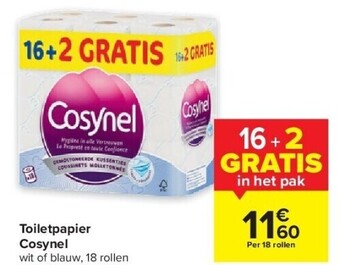 Carrefour Toiletpapier cosynel aanbieding