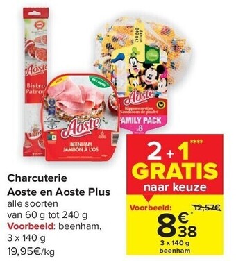 Carrefour Charcuterie aoste en aoste plus aanbieding