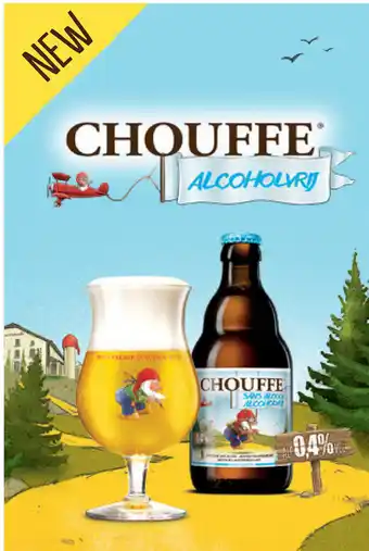 Prik en Tik Chouffe Alcoholvrij 0,4% aanbieding