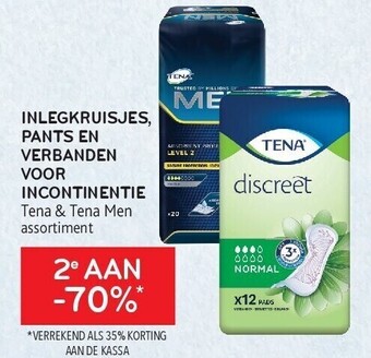 Inlegkruisjes, pants en verbanden voor incontinentie