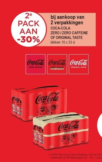 Alvo Bij aankoop van 2 verpakkingen coca-cola aanbieding