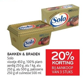 Alvo Bakken & braden solo aanbieding