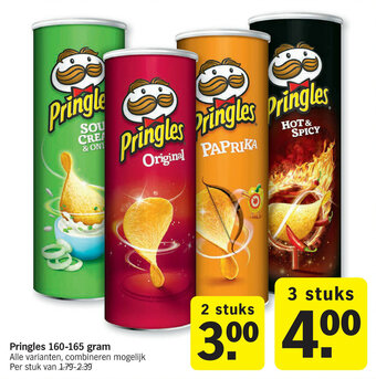 Albert Heijn Pringles 160-165 gram aanbieding