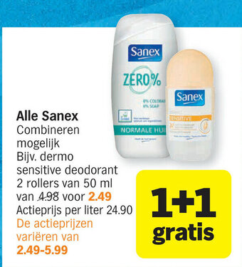 Albert Heijn Alle Sanex aanbieding