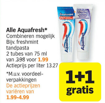 Albert Heijn Alle Aquafresh aanbieding