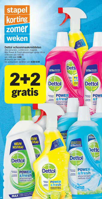 Albert Heijn Dettol schoonmaakmiddelen aanbieding