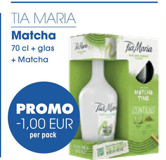 Prik en Tik Tia Maria Matcha 70 cl + glas + Matcha aanbieding