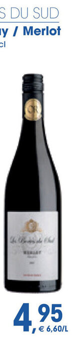 Les Bories Du Sud Merlot 75cl