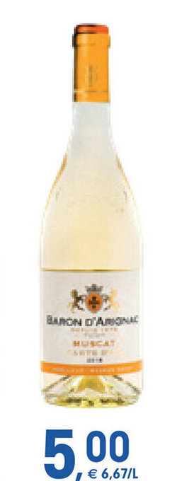 Prik en Tik Baron D'Arignac Moelleux 75 cl aanbieding