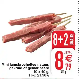 Cora Mini lamsbrochettes natuur, gekruid of gemarineerd aanbieding