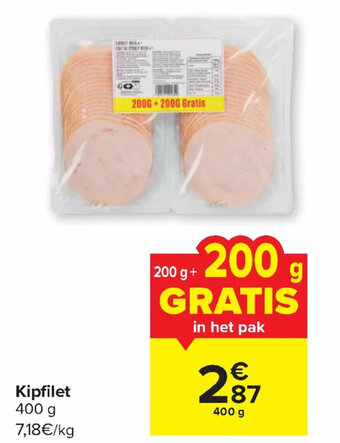 Carrefour Market Kipfilet 400g aanbieding