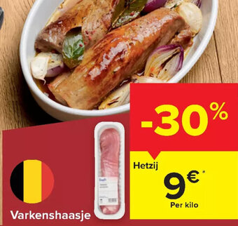 Carrefour Market Varkenshaasje Per Kilo aanbieding