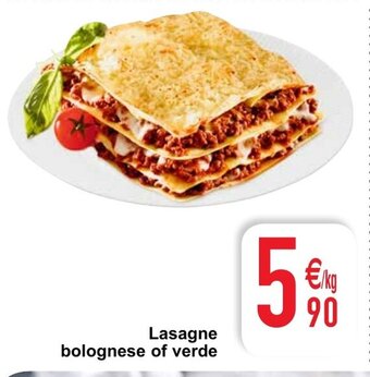Cora Lasagne bolognese of verde aanbieding