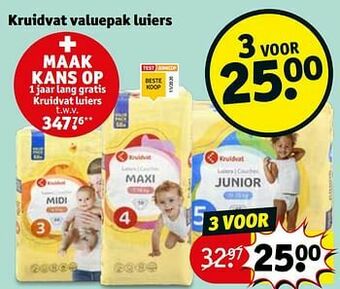Kruidvat Kruidvat valuepak luiers aanbieding